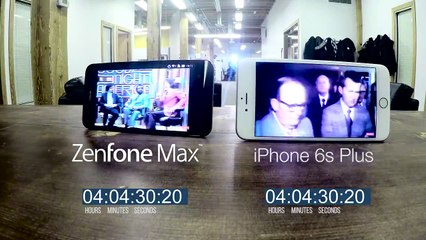 Battery marathon ZenFone Max vs iPhone 6s Plus  ASUS