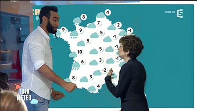 La Fouine s'improvise présentateur météo dans C à vous - Regardez