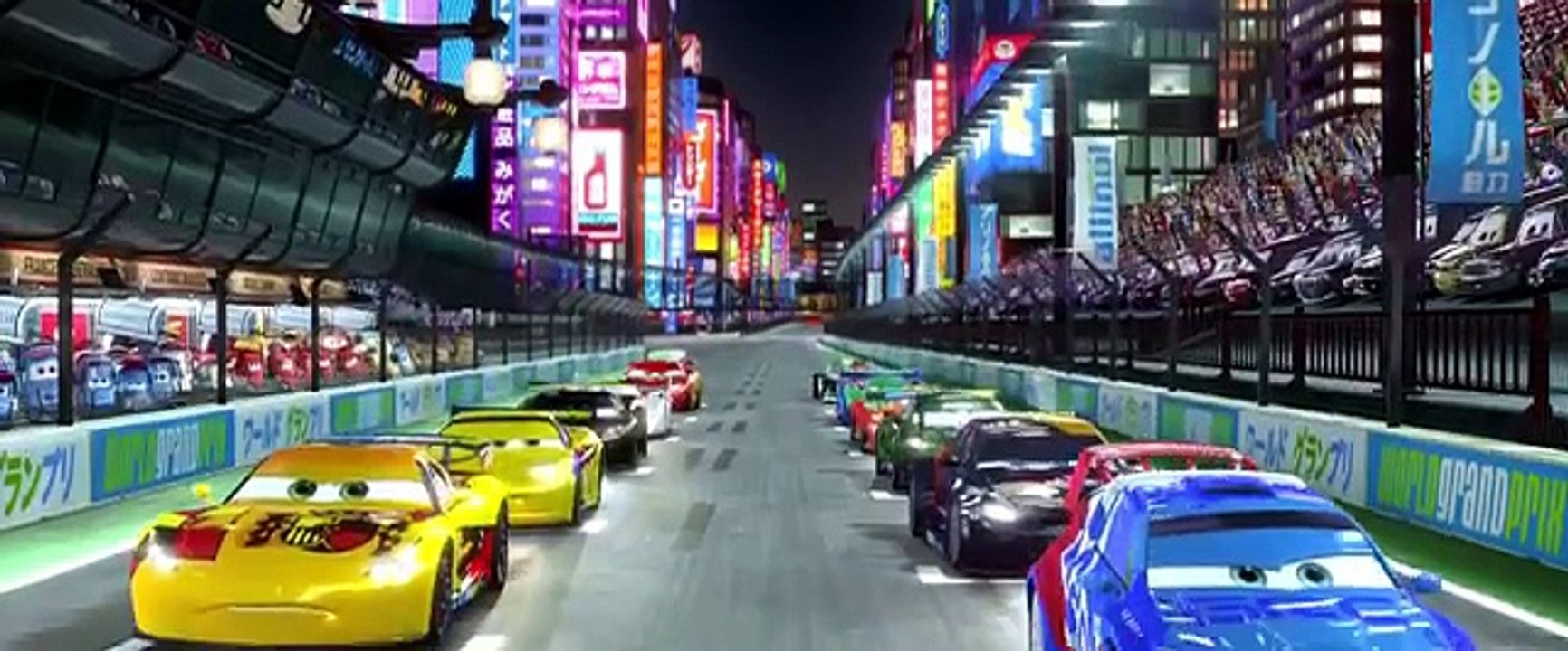 Pixar Cars 2 - movie clip - Japan Race (HD 720p)