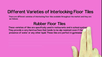 Good Quality Interlocking Floor Tiles