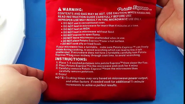 Microwave Baked Potato Cooking Bag from Aliexpress.com