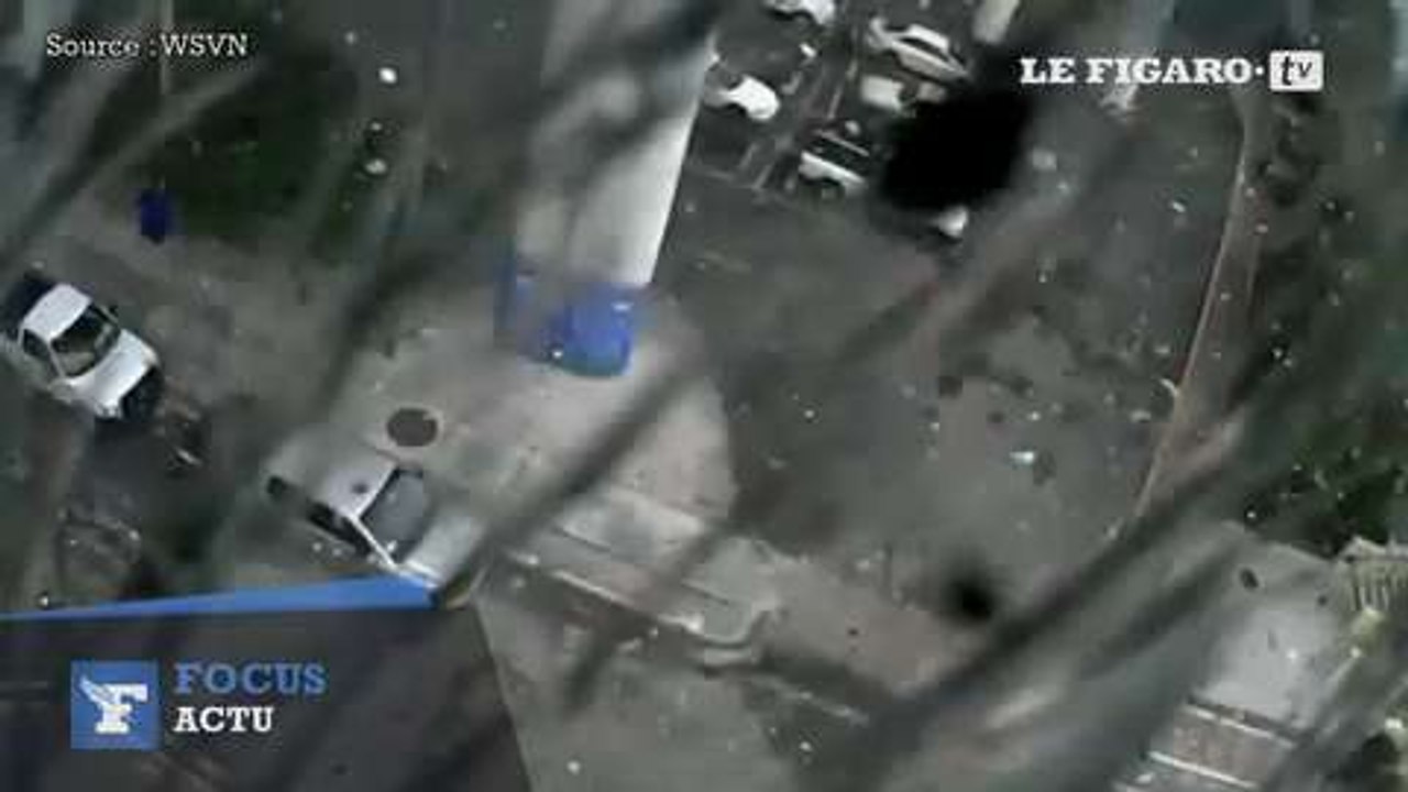 La chute de 30 mètres d'un camion filmée de l'intérieur