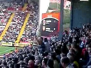 Arsenal fans chant for Athens