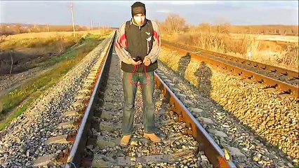 Check Out The Most Dangerous Way To Charge Your Phone from the rail tracks