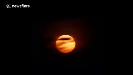 Footage of last night's partial solar eclipse over Singapore