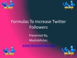 Formulas To Increase Twitter Followers