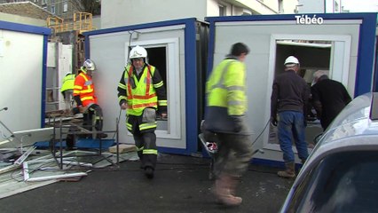 Brest. Quatre cabanes de chantier balayées par le vent, deux blessés