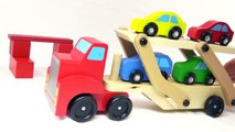 Kids Toys: Color Car Garage Delivery Toy Car Transporter Truck & Trailer & Moley