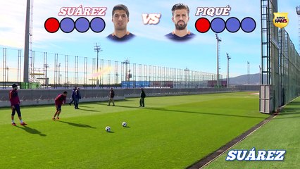 Le duel technique entre Suarez et Piqué