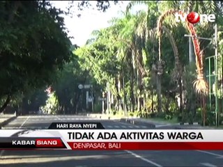 Suasana Nyepi di Bali
