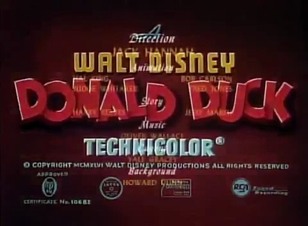 Donald Duck Lighthouse Keeping 1946