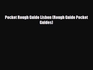 PDF Pocket Rough Guide Lisbon (Rough Guide Pocket Guides) PDF Book Free