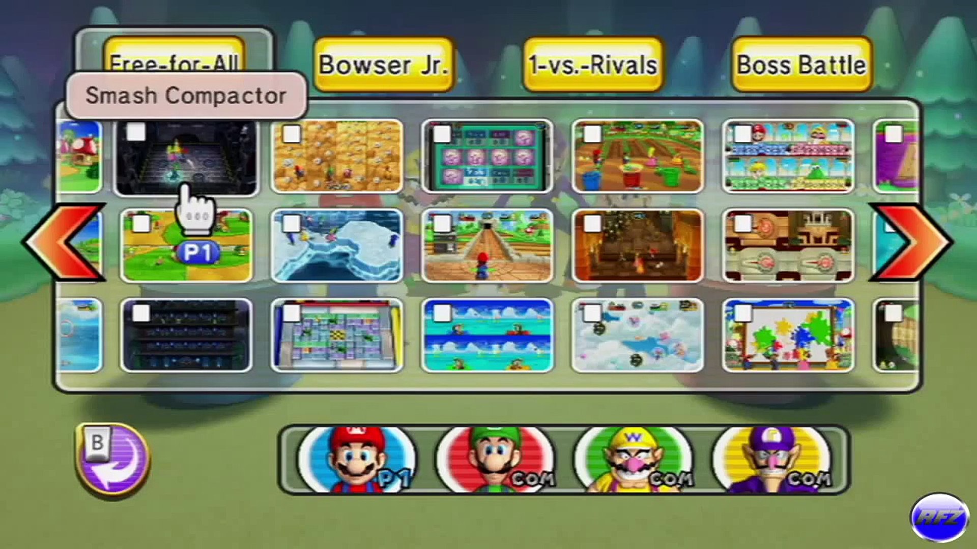 mario party 9 smash compactor