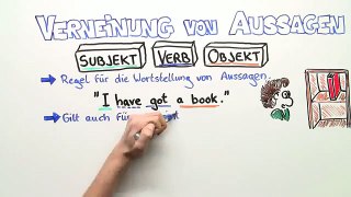 Das Verneinen von Aussagen - Lernvideo | Englisch | Grammatik