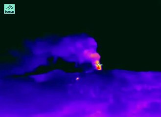 RAW HAARP Iceland Volcano Outrage Thermal View 08 May 2010.avi