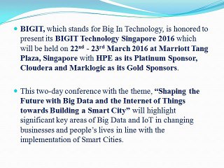 Build Smart Cities with Big Data & IoT