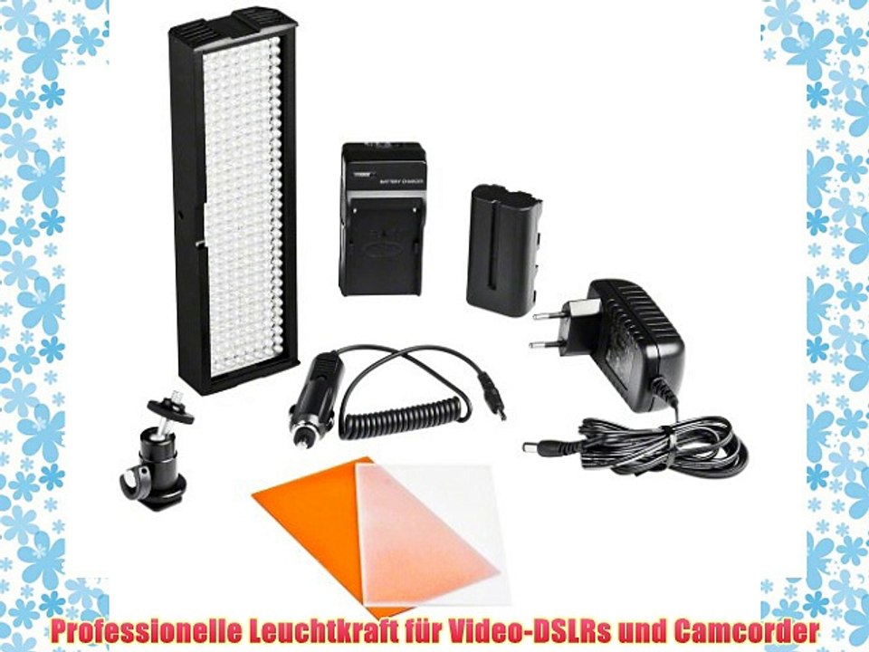 Walimex Pro LED-Videoleuchte mit 256 LEDs