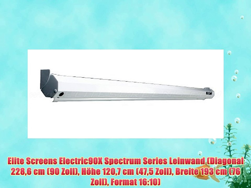 Elite Screens Electric90X Spectrum Series Leinwand (Diagonal 2286 cm (90 Zoll) H?he 1207 cm