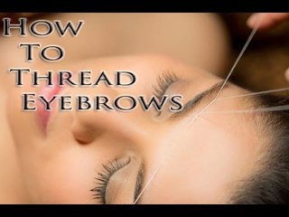 Eyebrow Threading - More brow threading with Lee 2016