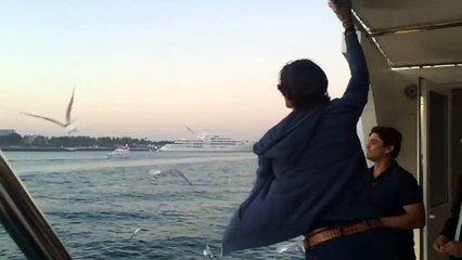 Muhammad Irfan catches birds when on a boat