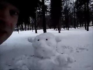 СНЕГОВИК, СНЕГОВИК, ПОКАЖИ ЯЗЫК! Видео прикол про снеговика