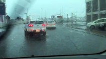 Massive Rain resulting in Traffic jam in UAE