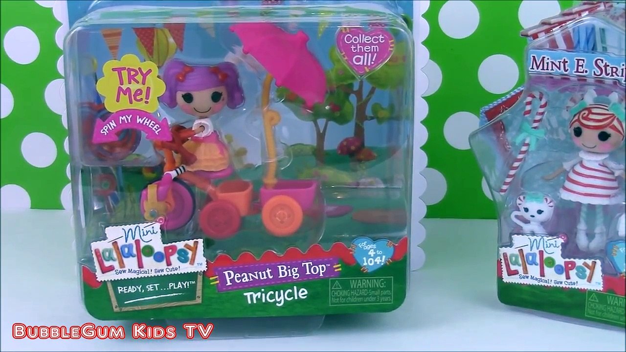 Lalaloopsy Minis Mint. E. Stripes and Peanut Big Top Ready Set Play- Trike!