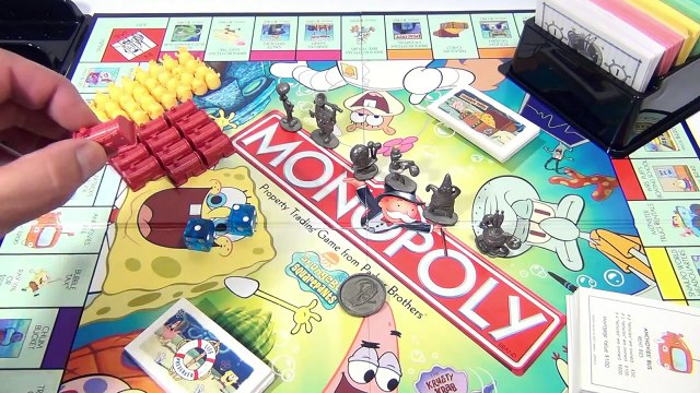 SpongeBob SquarePants Edition Monopoly Board Game, 2005 Hasbro - 3D Lenticular Eyes!