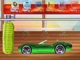 мультик игра про машинки- автомойка для машин зеленый автомобиль / car wash machine for green car