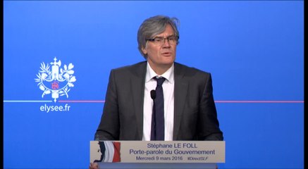 Compte rendu du Conseil des ministres du 9 mars 2016