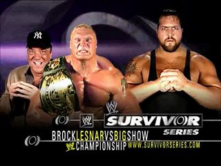 WWE Survivor Series 2002 - WWE Championship: Brock Lesnar vs Big Show