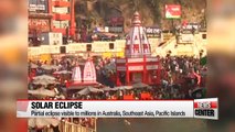 Solar eclipse recorded over Southeast Asia