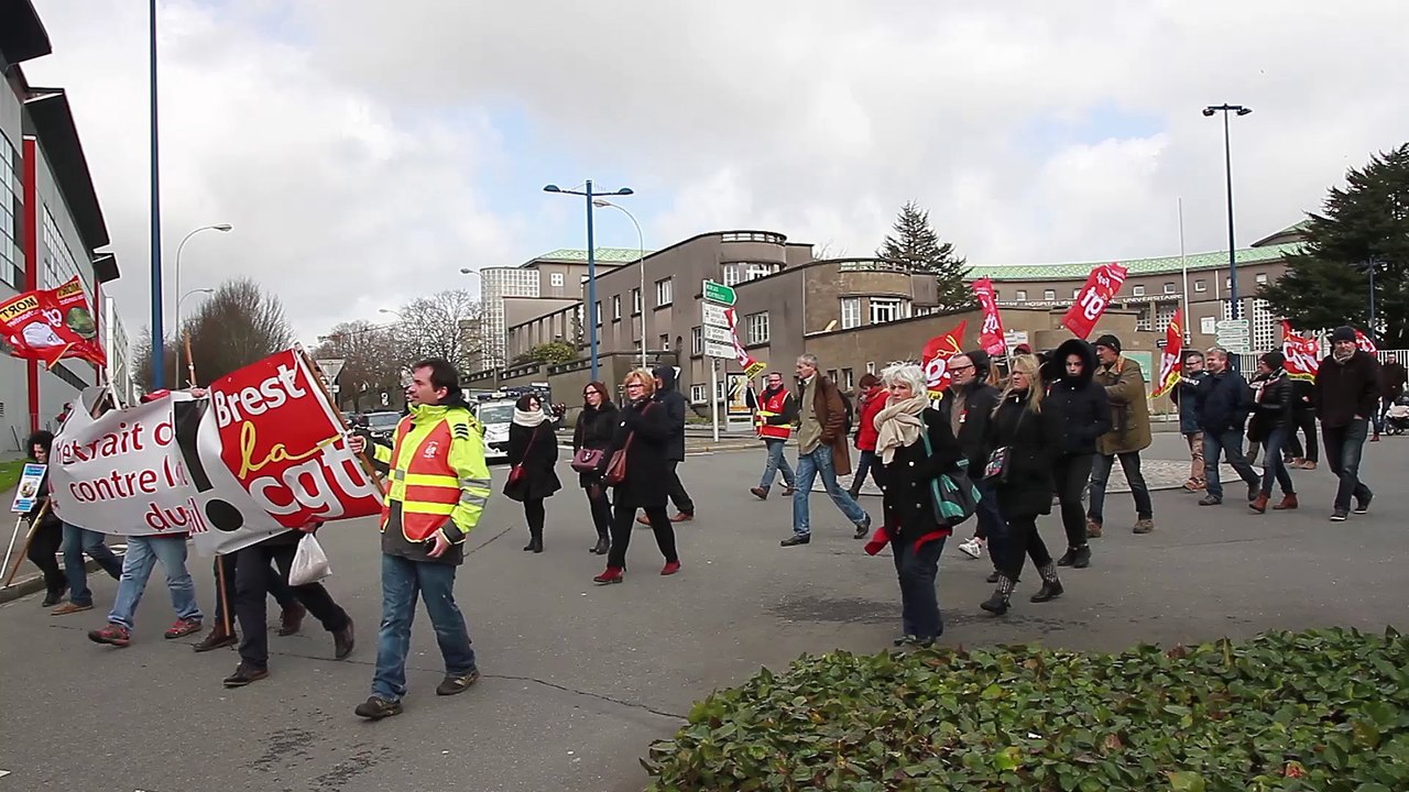 Brest - Info: Plus de 4 000 personnes ont manifesté contre la loi Travail