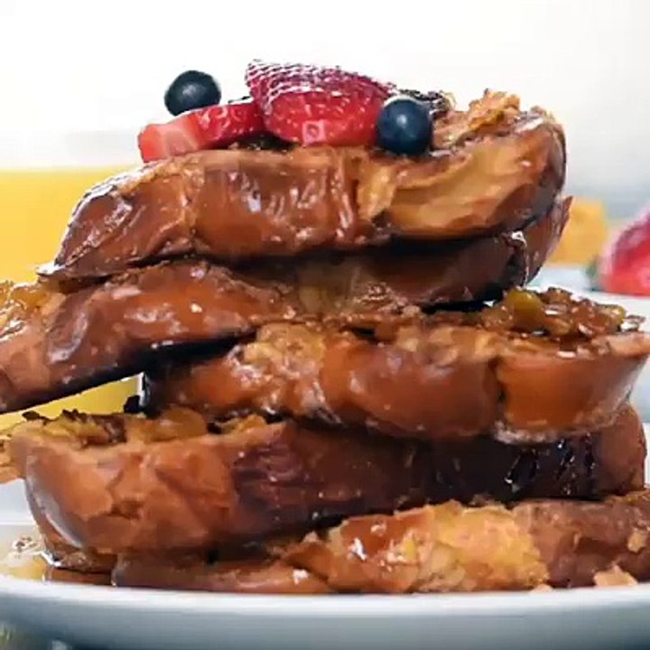 Boozy Corn Flake-Crusted French Toast