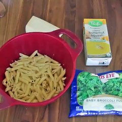 Butternut Squash Pasta Bake with Broccoli and Parmesan