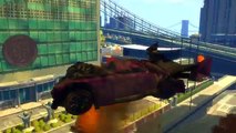 Hulk smash Dinoco King 43 Boost and Lightning McQueen Disney cars Jump crash test