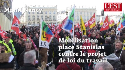 Nancy : mobilisation place Stanislas contre le projet de loi
