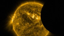 Pacific solar eclipse seen from Proba-2