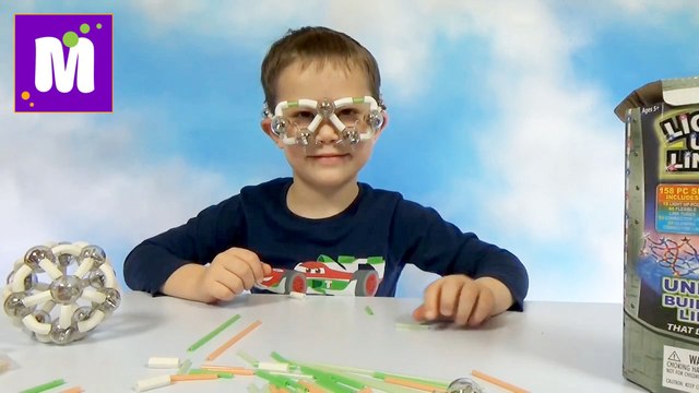 Светящийся конструктор делаем светящийся шар и очки для Мистер Макс Light Up Links set make ball etc