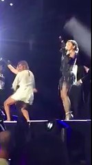 Madonna dancing with fans. at Rebel Heart Tour in Puerto Ric