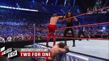 The Undertaker&#39;s Most Devastating Chokeslams- WWE Top 10