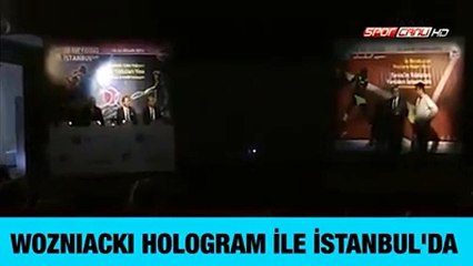 Wozniacki Marsel İlhan'la birlikte tenis oynadı!