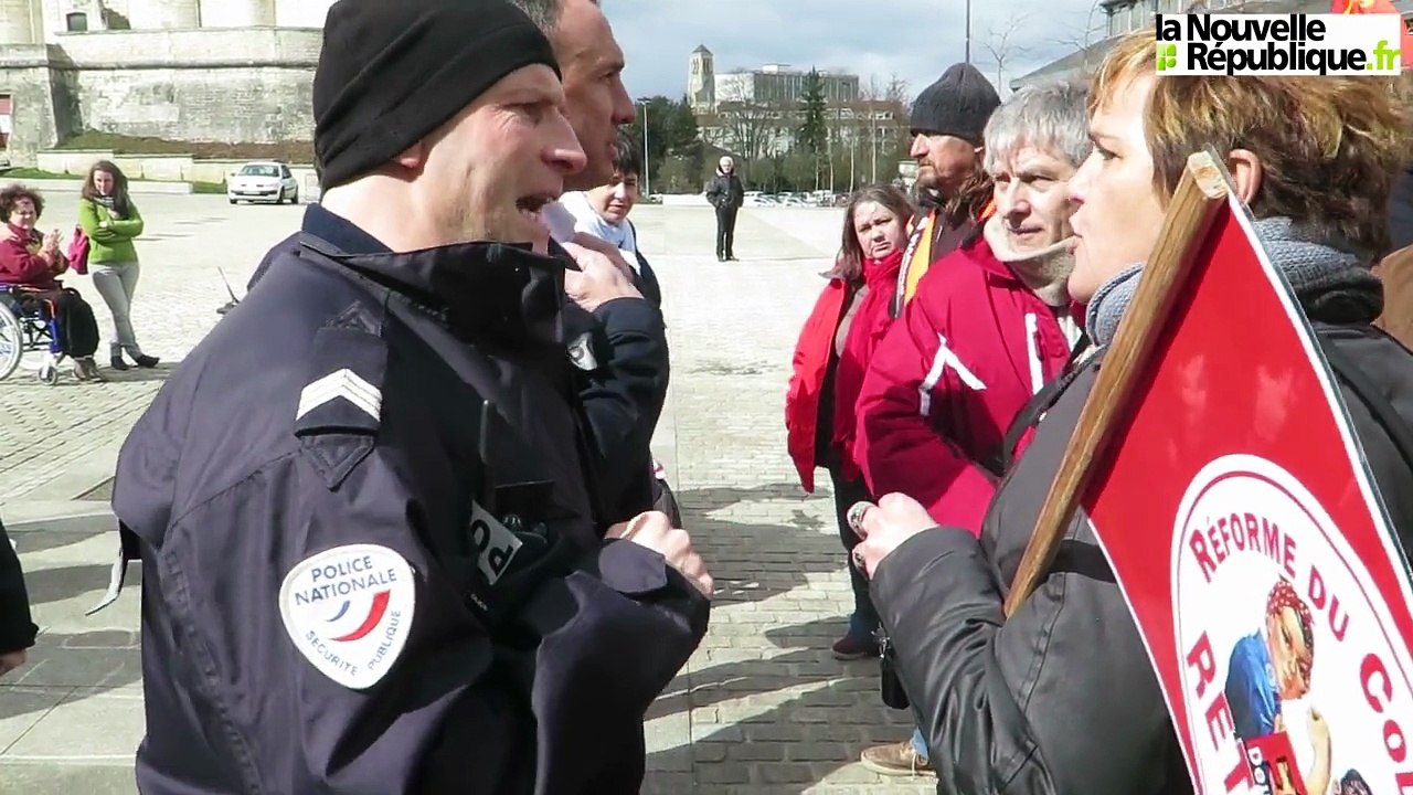 VIDEO.  Incidents à Niort à la fin de la manif intersyndicale