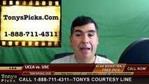 College Basketball Free Pick USC Trojans vs. UCLA Bruins Prediction Odds Preview 3-9-2016