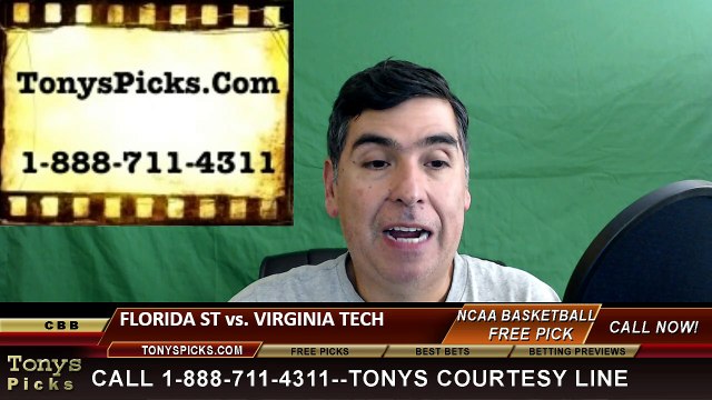 College Basketball Free Pick Virginia Tech Hokies vs. Florida St Seminoles Prediction Odds Preview 3-9-2016