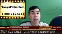 College Basketball Free Pick Illinois Fighting Illini vs. Minnesota Golden Gophers Prediction Odds Preview 3-9-2016