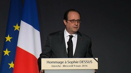 Discours d'hommage à Mme Sophie Dessus