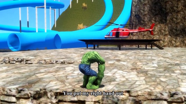 Spiderman Songs Lyrics ♫ Looby Loo ♫ Hulk green Cars McQueen Lightning