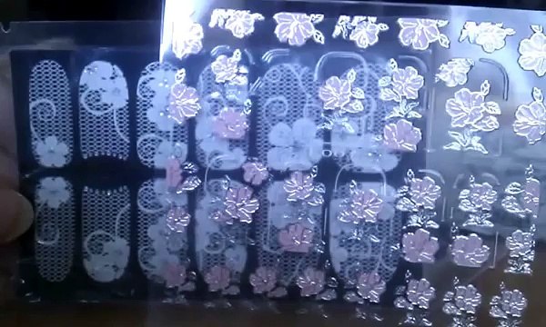 3D наклейки на ногти. Посылка из Китая, Алиэкспресс.