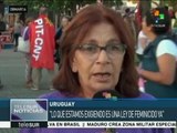 Mujeres uruguayas reclaman políticas contra la violencia de género
